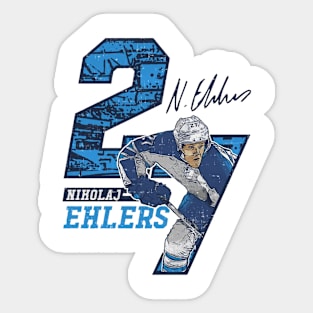 Nikolaj Ehlers Winnipeg Offset Sticker